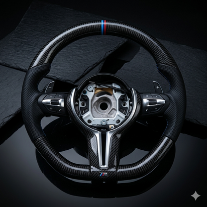 Premium Carbon Fiber Steering Wheel for BMW F20 F30 F10 F32 X5 Custom Sport Design