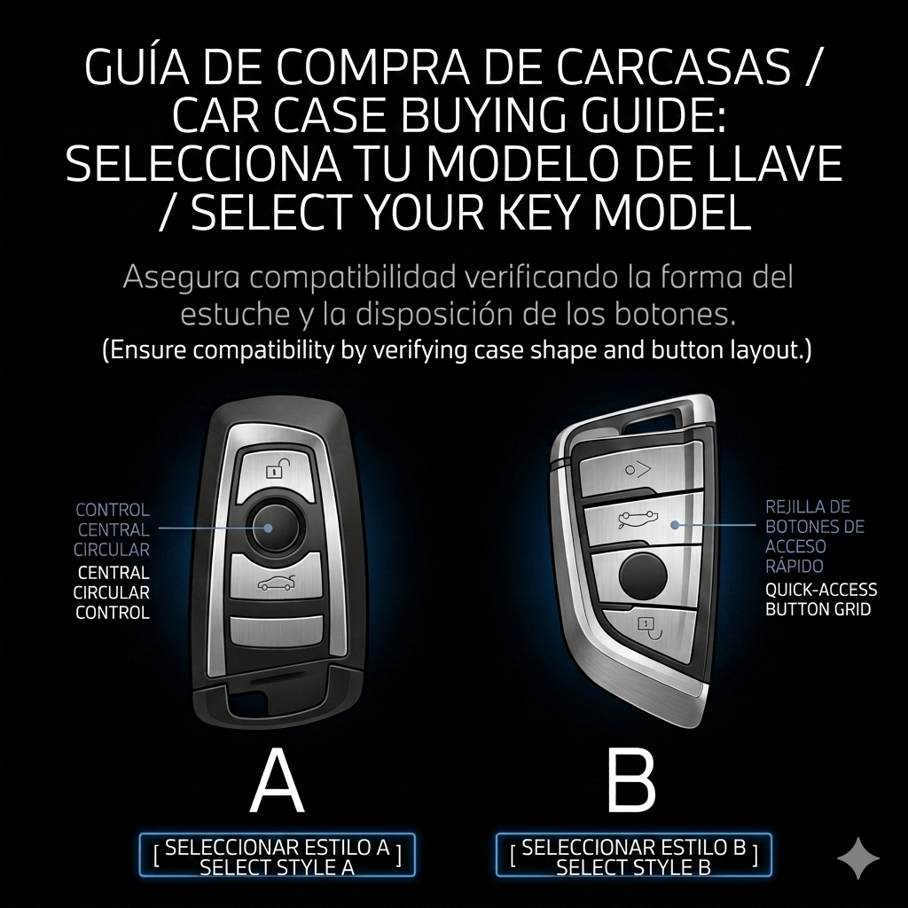 Luxury Key Fob Cover & Keychain Set for BMW