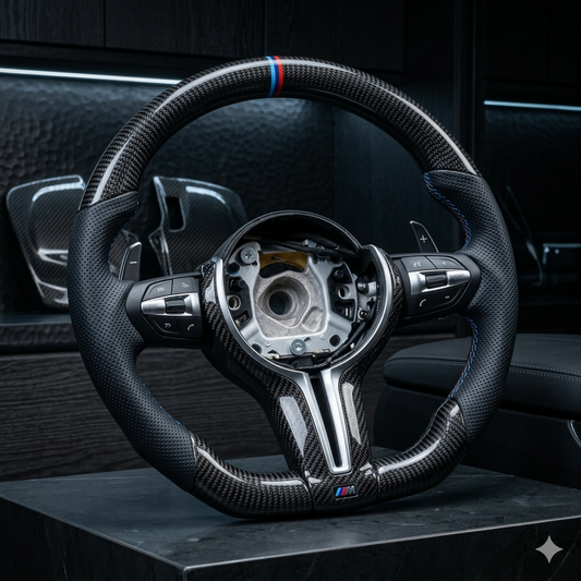 Premium Carbon Fiber Steering Wheel for BMW F20 F30 F10 F32 X5 Custom Sport Design