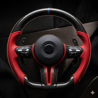 Premium Carbon Fiber Steering Wheel for BMW F20 F30 F10 F32 X5 Custom Sport Design