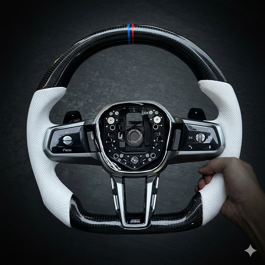 Premium Carbon Fiber Steering Wheel for BMW F20 F30 F10 F32 X5 Custom Sport Design
