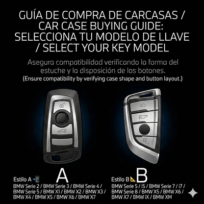 Luxury Key Fob Cover & Keychain Set for BMW