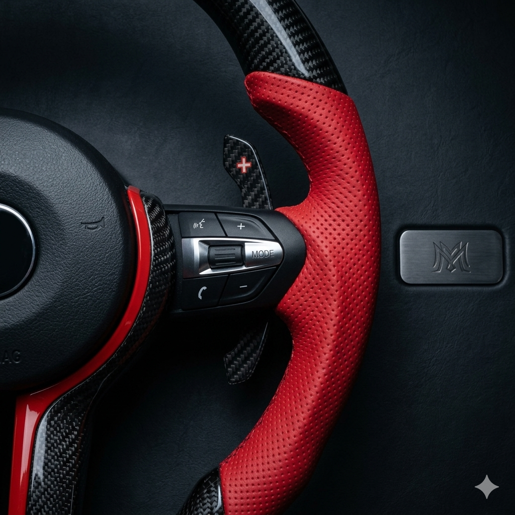 Premium Carbon Fiber Steering Wheel for BMW F20 F30 F10 F32 X5 Custom Sport Design