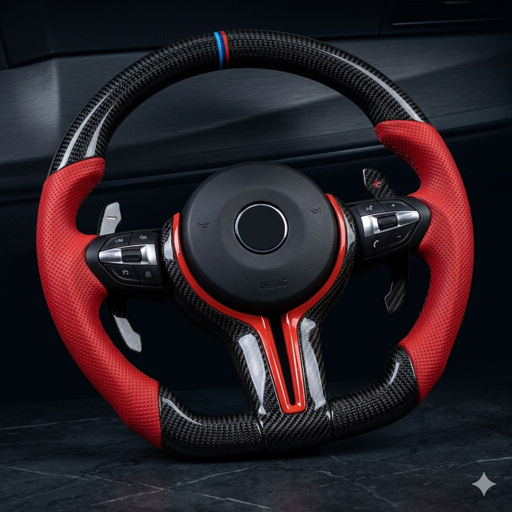 Premium Carbon Fiber Steering Wheel for BMW F20 F30 F10 F32 X5 Custom Sport Design