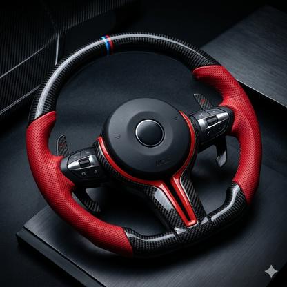 Premium Carbon Fiber Steering Wheel for BMW F20 F30 F10 F32 X5 Custom Sport Design
