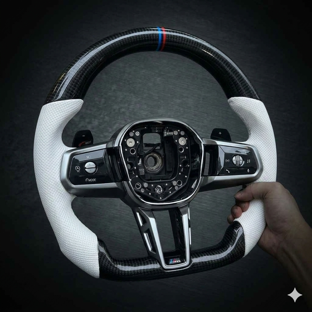 Premium Carbon Fiber Steering Wheel for BMW F20 F30 F10 F32 X5 Custom Sport Design
