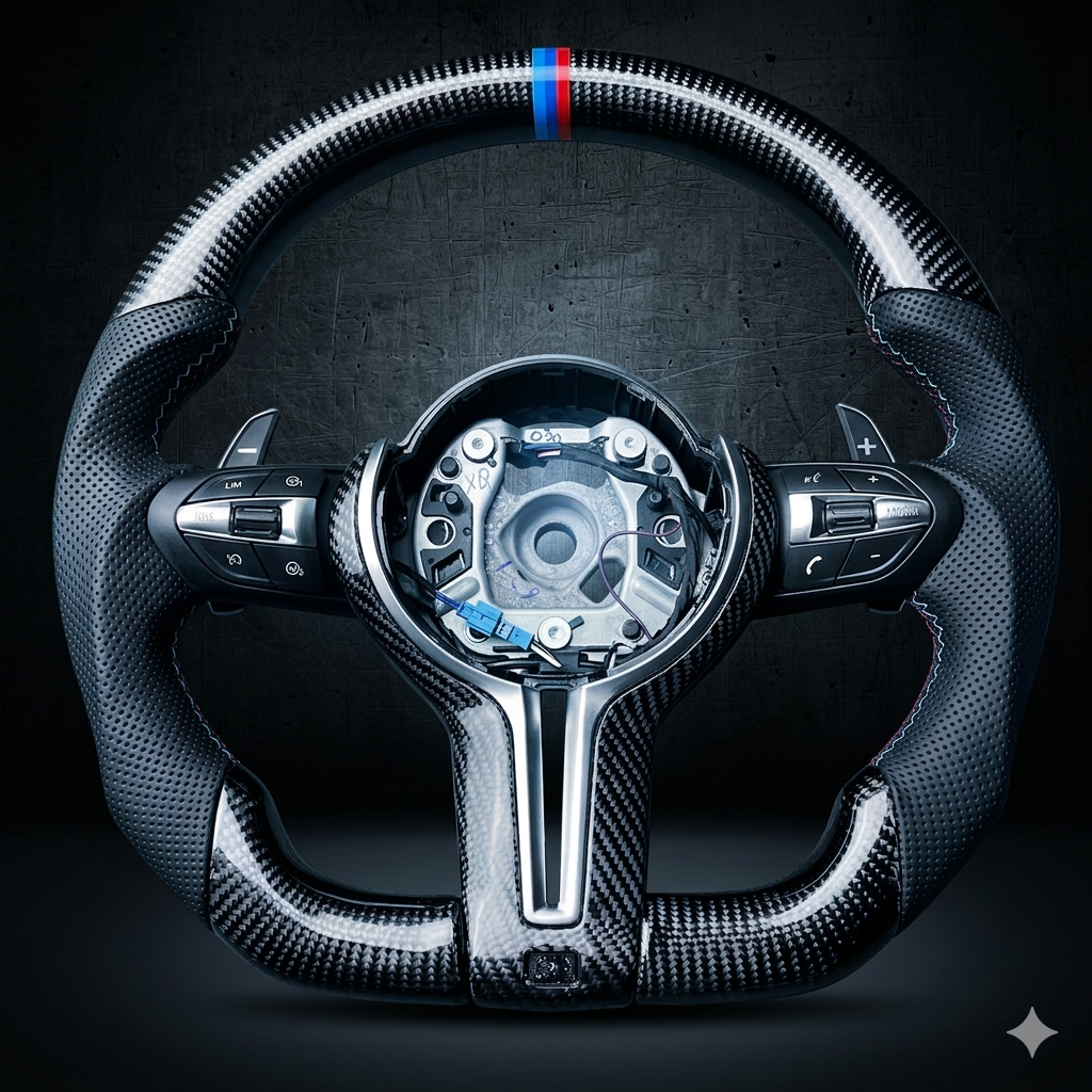 Premium Carbon Fiber Steering Wheel for BMW F20 F30 F10 F32 X5 Custom Sport Design
