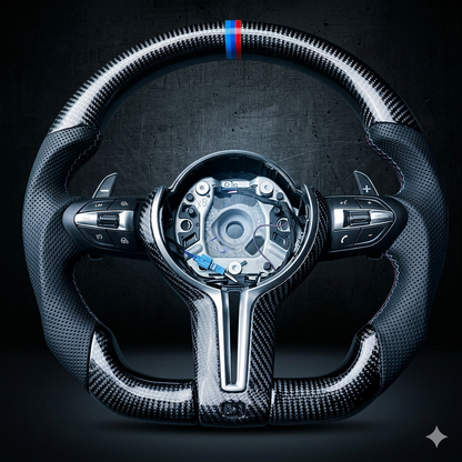 Premium Carbon Fiber Steering Wheel for BMW F20 F30 F10 F32 X5 Custom Sport Design
